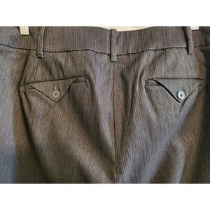 Lane Bryant Wide Leg Pants Women Size 18 Black Career Flap Pocket Dress Corpcore